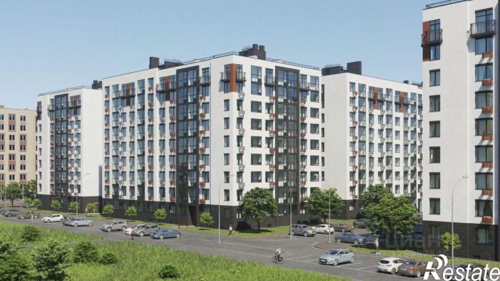 2-комн квартира в новом доме улица Поленова, 6 к2,  д. 6 к2