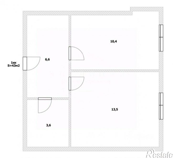 1-комн квартира Львовский переулок, 6,  д. 6