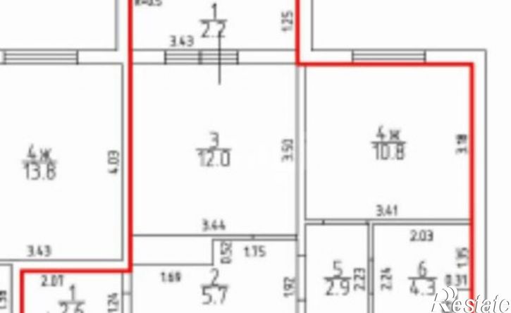 1-комн квартира улица Левитана, 63 к1,  д. 63 к1