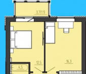 2-комн, 83 кв м, этаж 5/8 ул Генерала Толстикова, 36 2