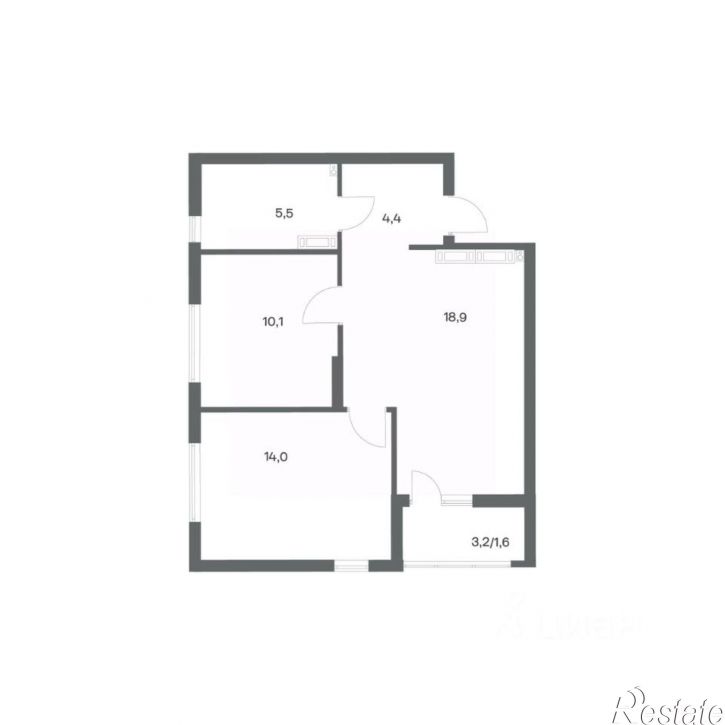 2-комн квартира в новом доме ул Ю.Гагарина, 30,  д. 30