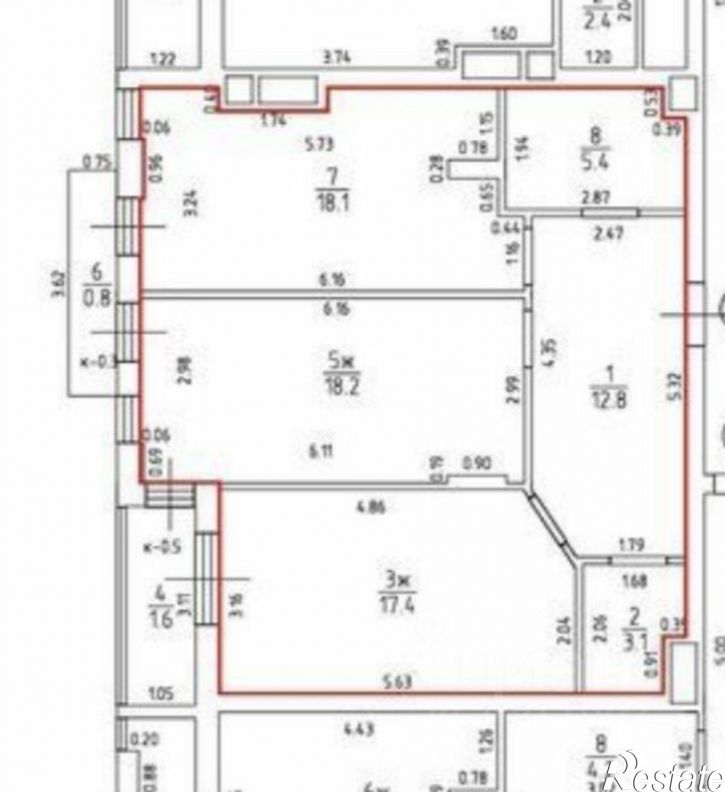 2-комн квартира проспект Калинина, 113А,  д. 113А