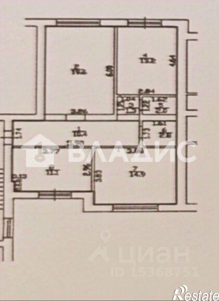 3-комн квартира улица Станиславского, 62,  д. 62