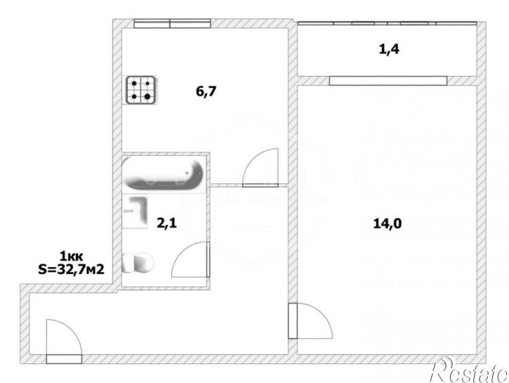 1-комн квартира ул 9 Апреля, 10,  д. 10