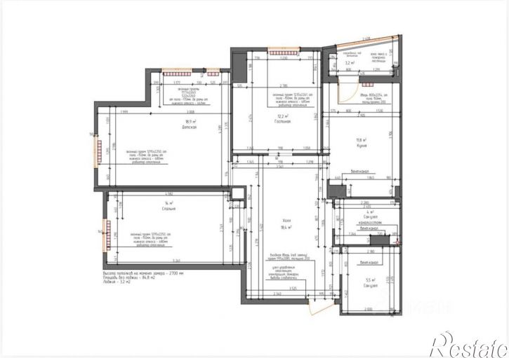 3-комн квартира ул Гайдара, 90,  д. 90