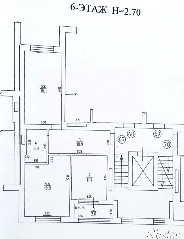 2-комн квартира ул Мира, 7Б,  д. 7Б