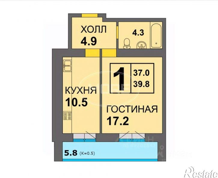 1-комн квартира ул Старшины Дадаева, 65,  д. 65