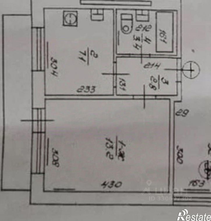 1-комн квартира Алданская улица, 20 к2,  д. 20 к2