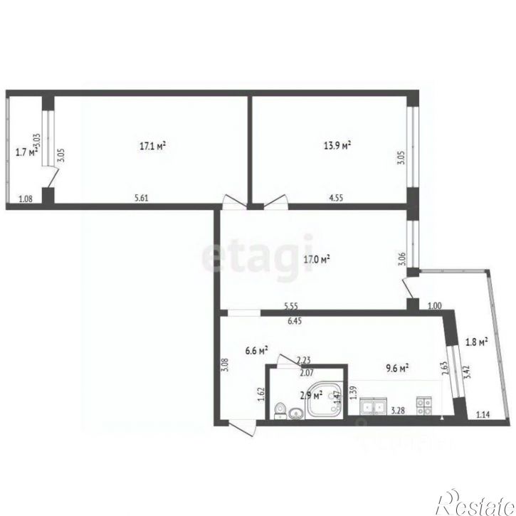3-комн квартира бульвар Франца Лефорта, 24,  д. 24