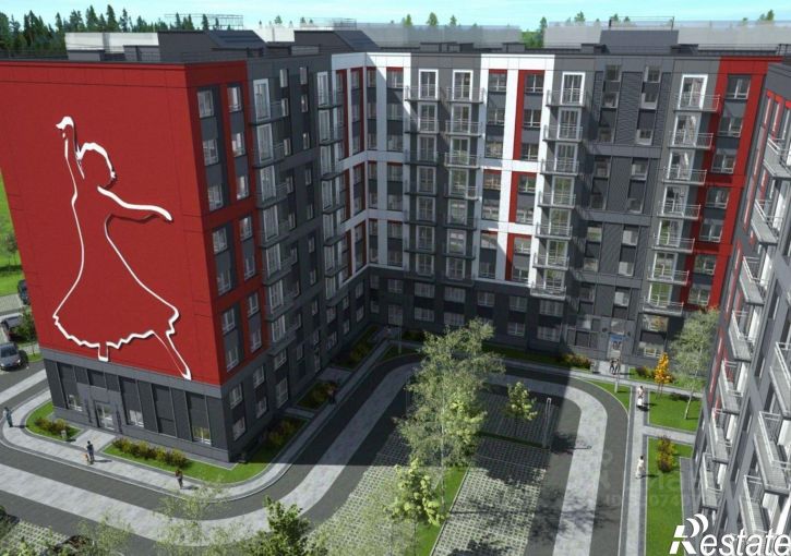 1-комн квартира в новом доме улица Каблукова