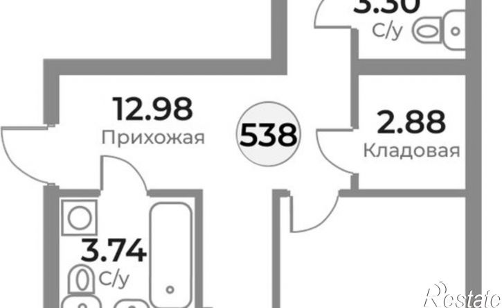 2-комн квартира в новом доме ул Пригородная, 18,  д. 18