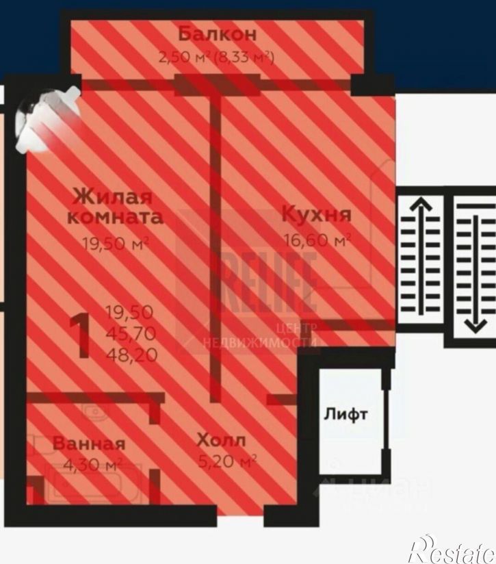 1-комн квартира улица Профессора Севастьянова, 22А,  д. 22А