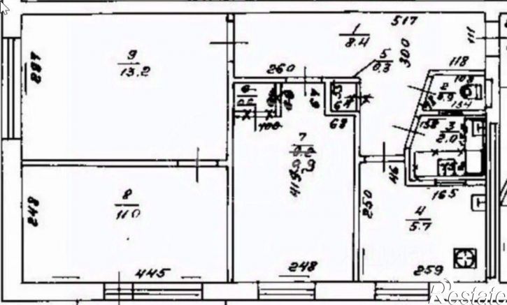 3-комн квартира улица Юрия Гагарина, 24А,  д. 24А