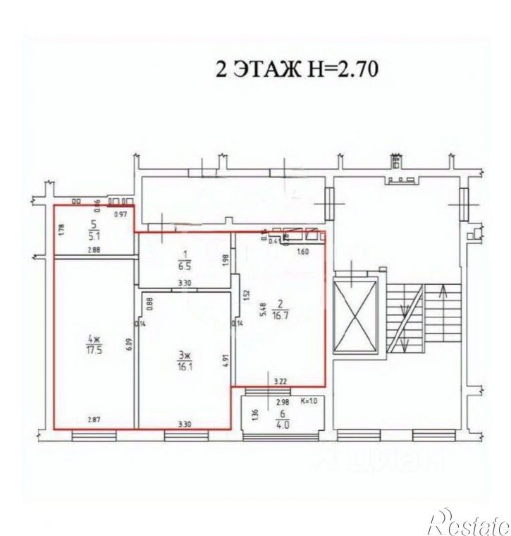 2-комн квартира Артиллерийская улица, 25А,  д. 25А