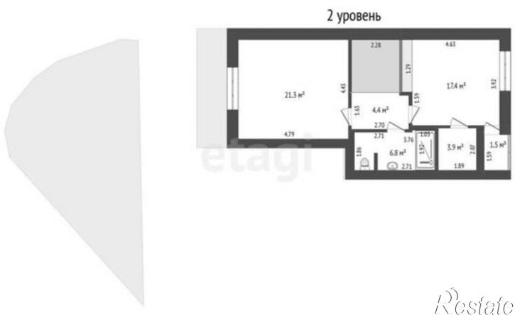 3-комн квартира Озёрная улица, 15,  д. 15