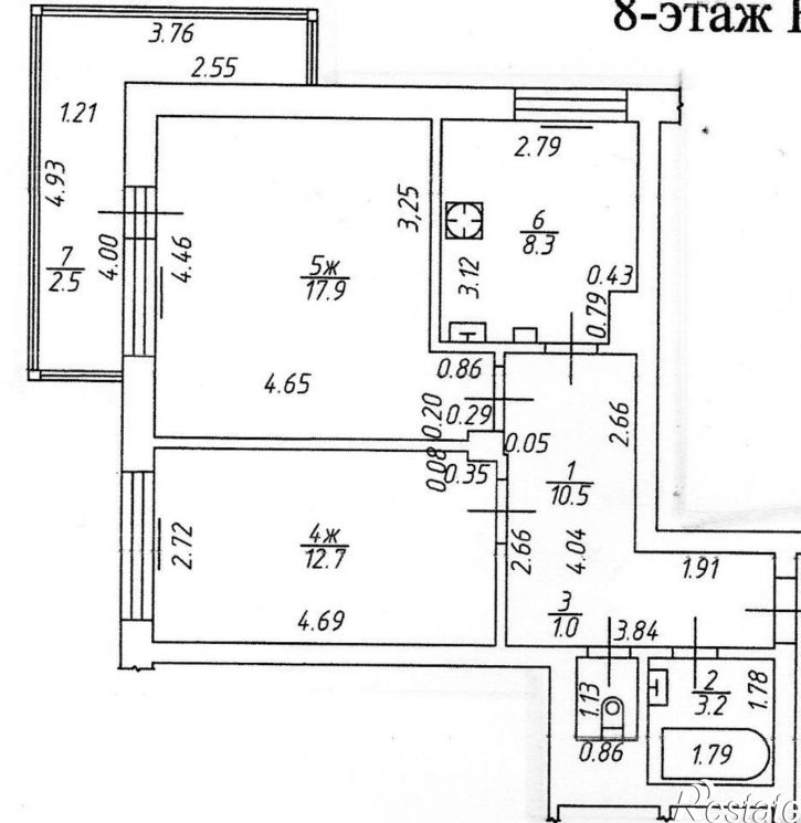 2-комн квартира ул Гайдара, 96,  д. 96