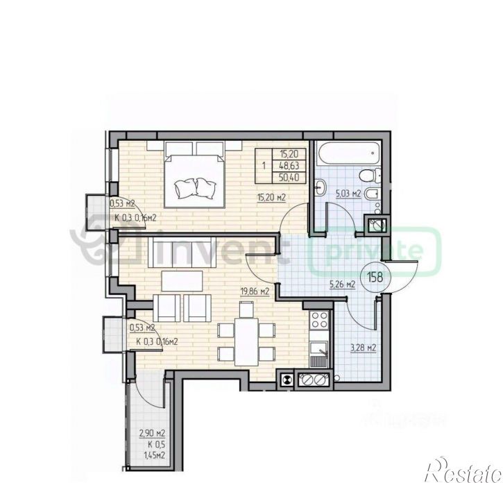 1-комн квартира проспект Калинина, 113А,  д. 113А