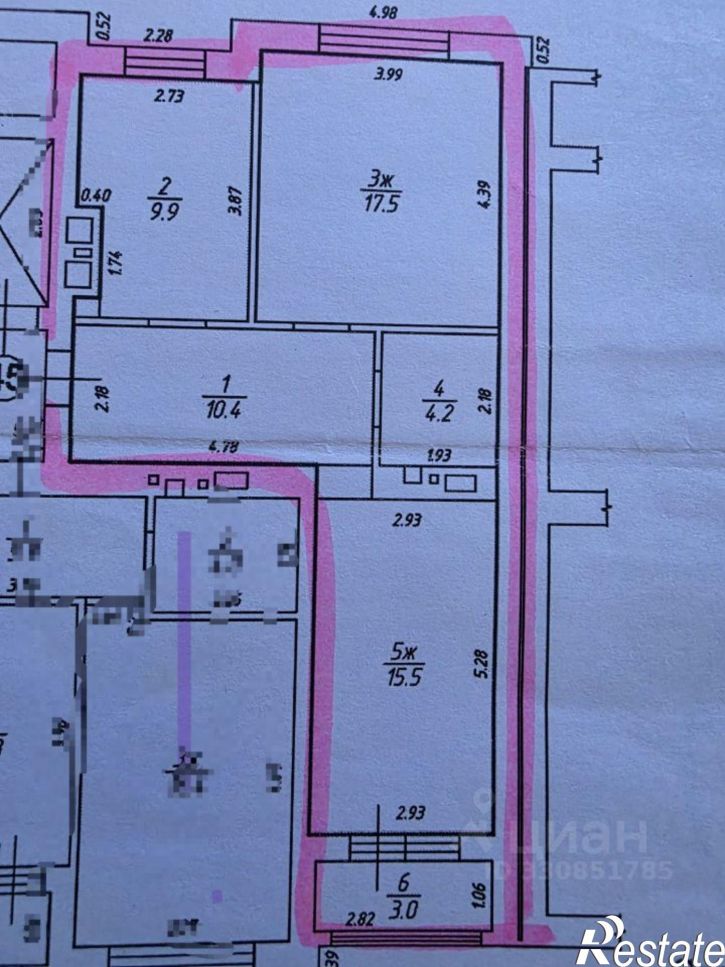 2-комн квартира улица Баженова, 13Б,  д. 13Б