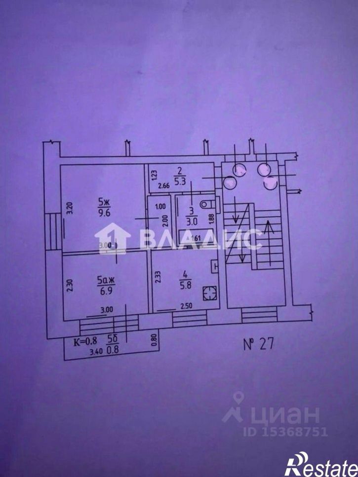 2-комн квартира площадь Калинина, 25,  д. 25