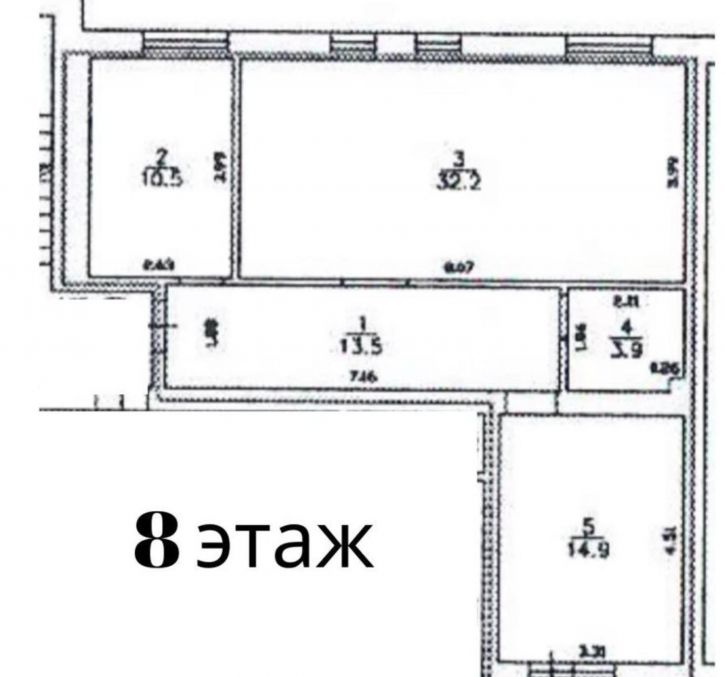 4-комн квартира Ганзейский переулок, д.7