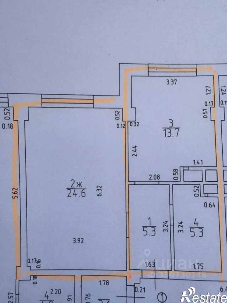 1-комн квартира Советский проспект, 234,  д. 234