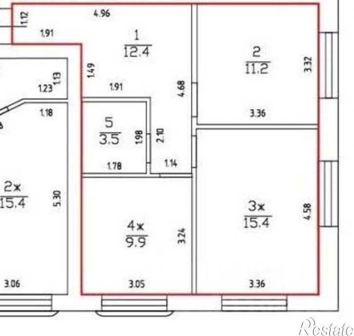 2-комн квартира ул Красносельская, 31А,  д. 31А