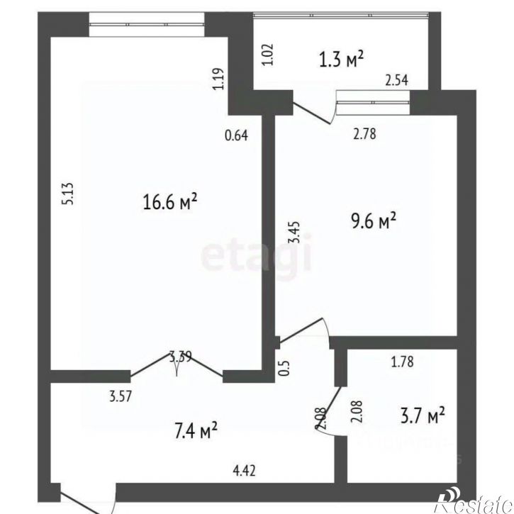 1-комн квартира улица Менделеева, 30,  д. 30