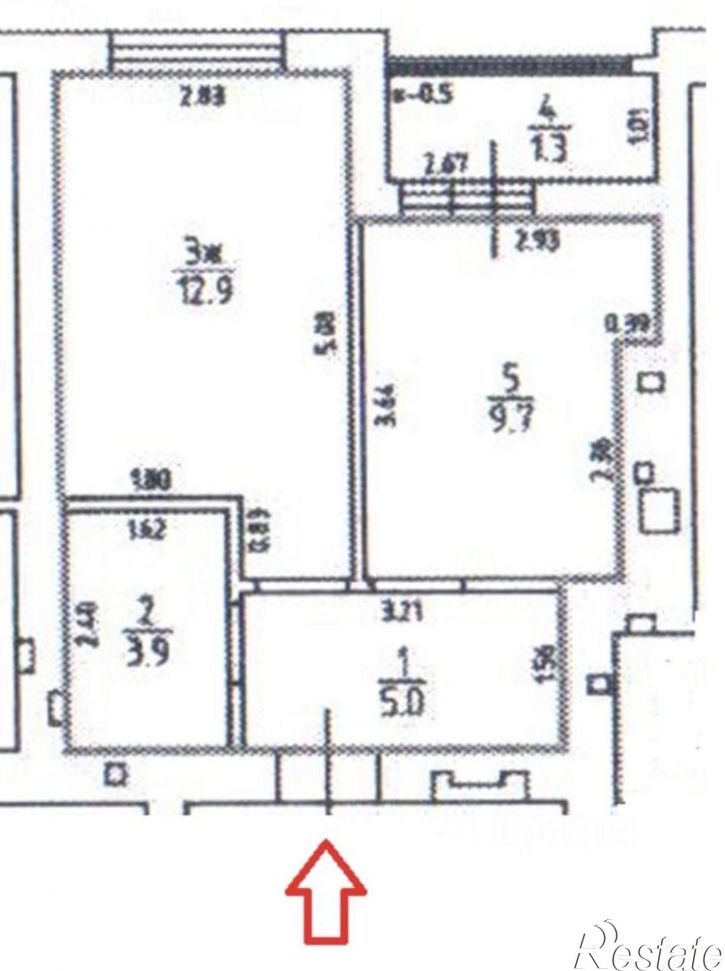 1-комн квартира ул Понартская, 14,  д. 14