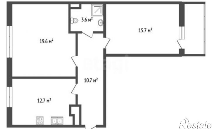 2-комн квартира ул Лужская, 23В,  д. 23В
