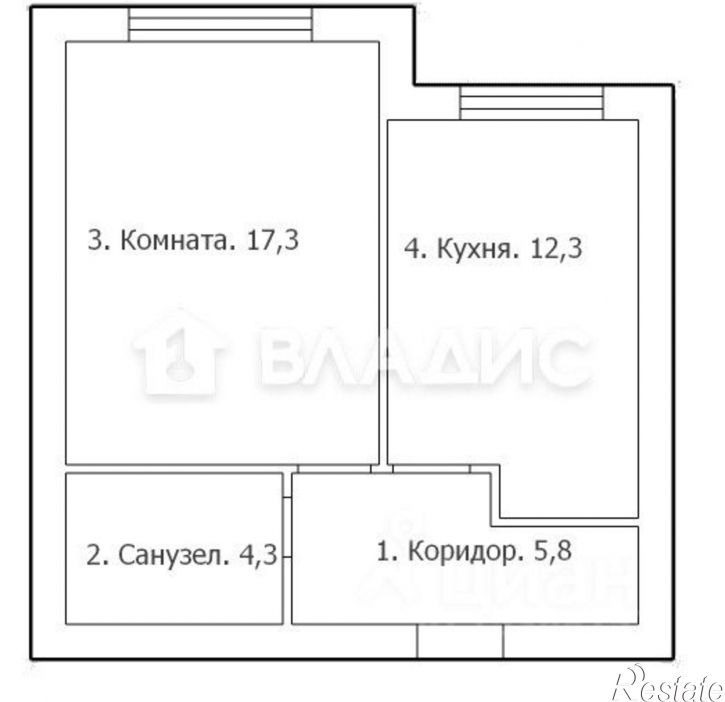 1-комн квартира Шахматная улица, 2Б,  д. 2Б