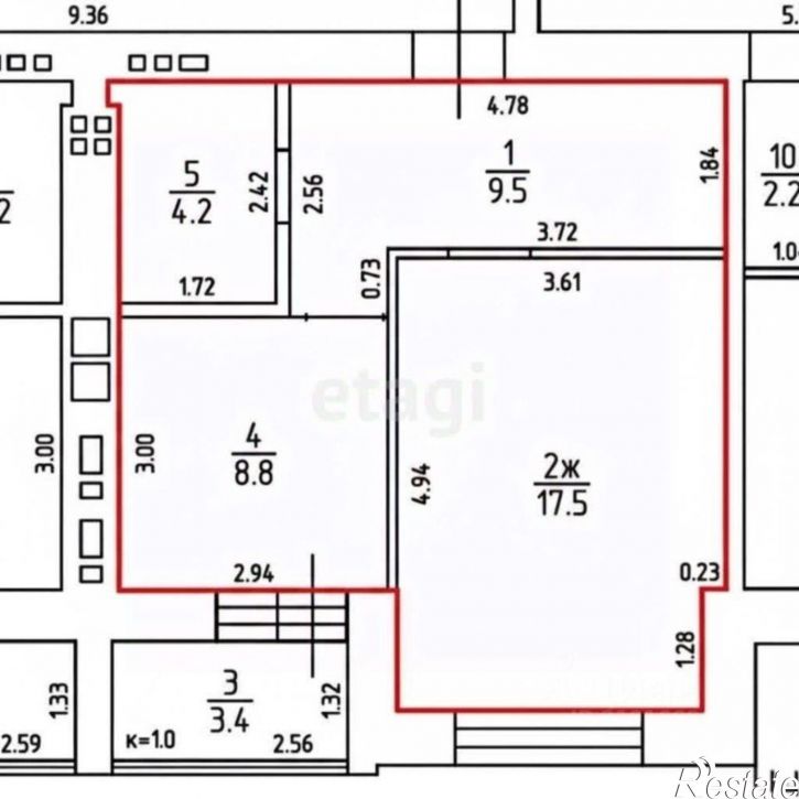 1-комн квартира ул У.Громовой, 121,  д. 121