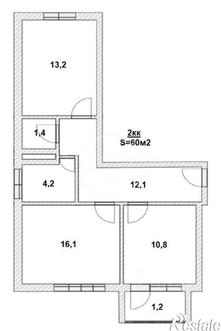 2-комн квартира Бахчисарайская улица, 24,  д. 24