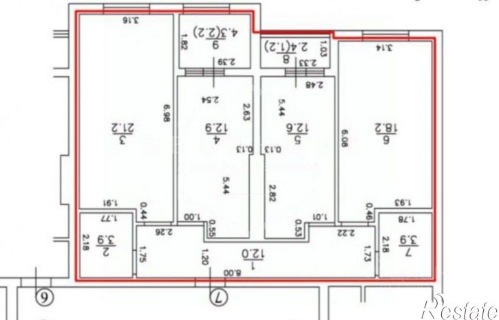 3-комн квартира ул Айвазовского, 13,  д. 13