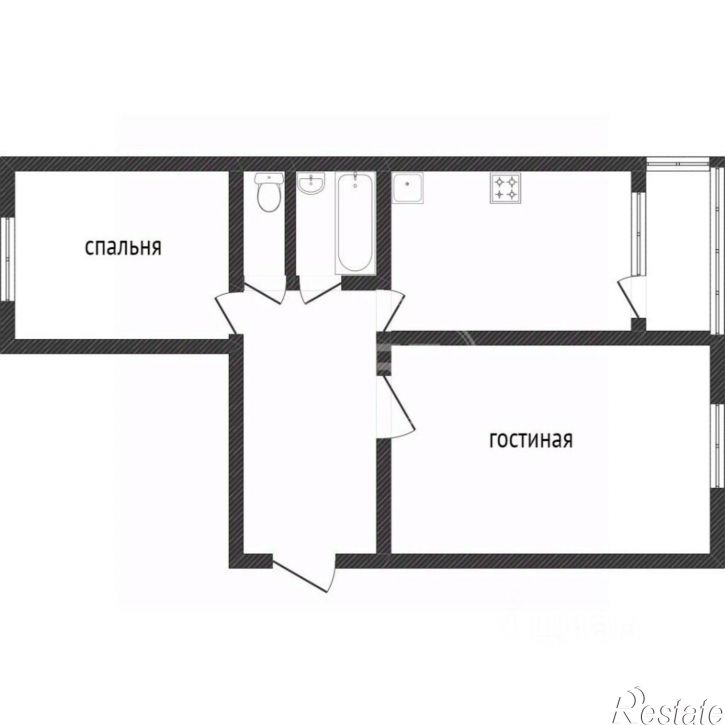 2-комн квартира ул Лукашова, 30,  д. 30