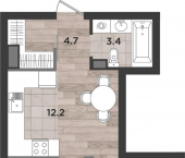 2-комн, 41 кв м, этаж 2/14 ул Миргородская, 2