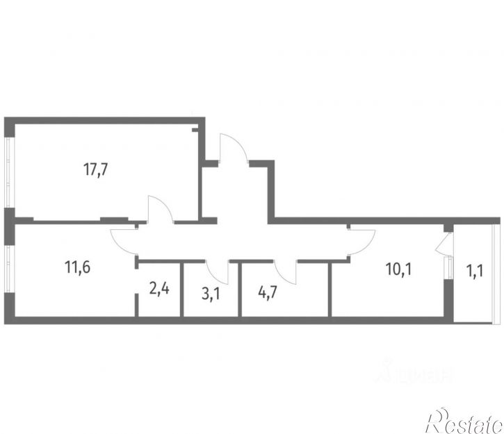 2-комн квартира в новом доме ул Псковская, 25,  д. 25