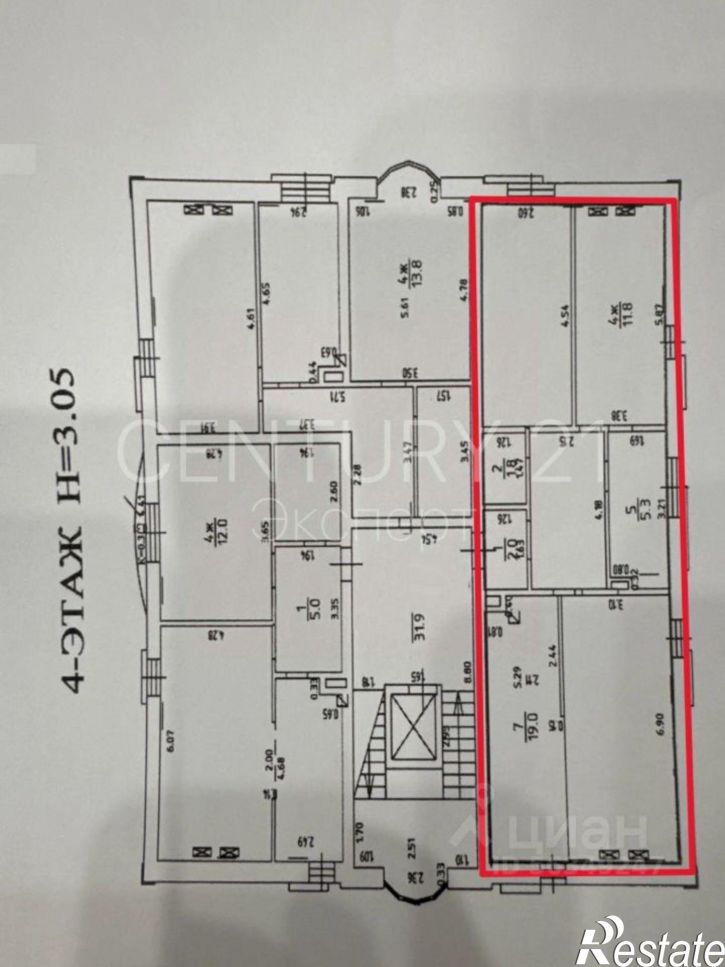 3-комн квартира ул Энгельса, 7А,  д. 7А