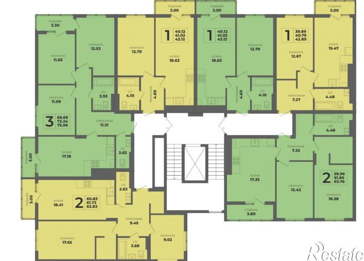 2-комн квартира в новом доме ул Генерала Толстикова, 36 2,  д. 36 2,  к. 2