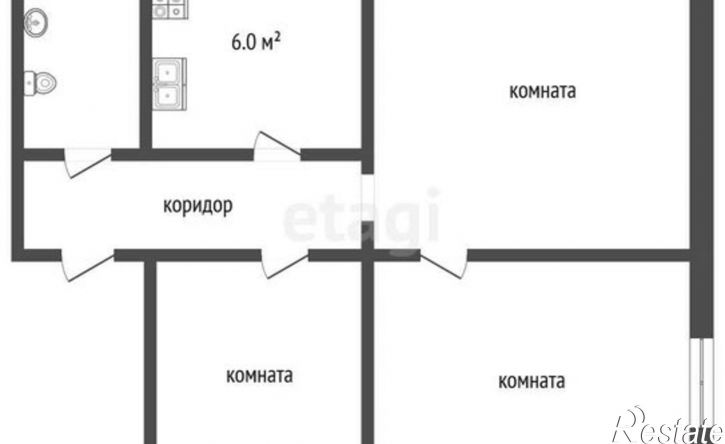3-комн квартира ул К.Назаровой, 53,  д. 53