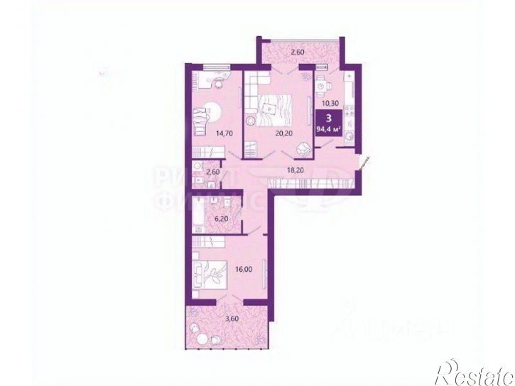 3-комн квартира ул Таганрогская, 12,  д. 12