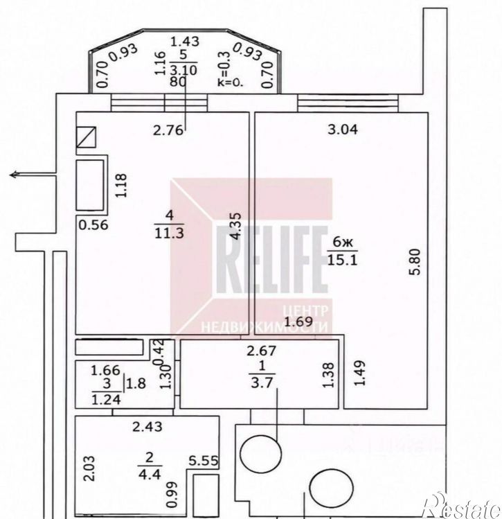 1-комн квартира ул Автомобильная, 24,  д. 24