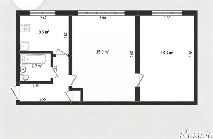2-комн квартира ул А.Невского, 24,  д. 24