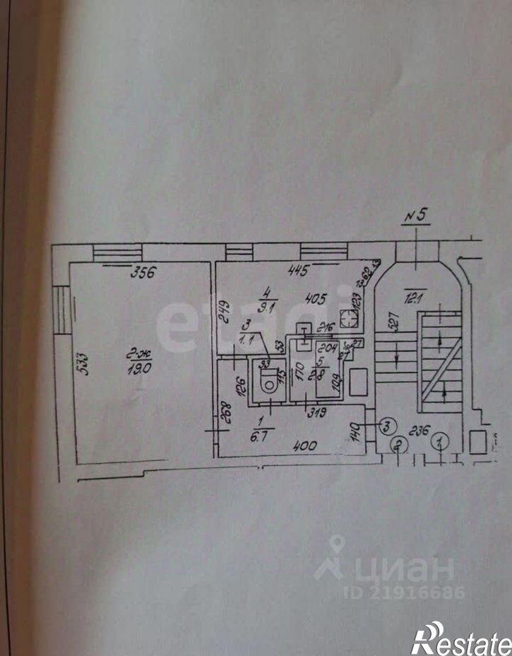 1-комн квартира ул Загорская, 5,  д. 5