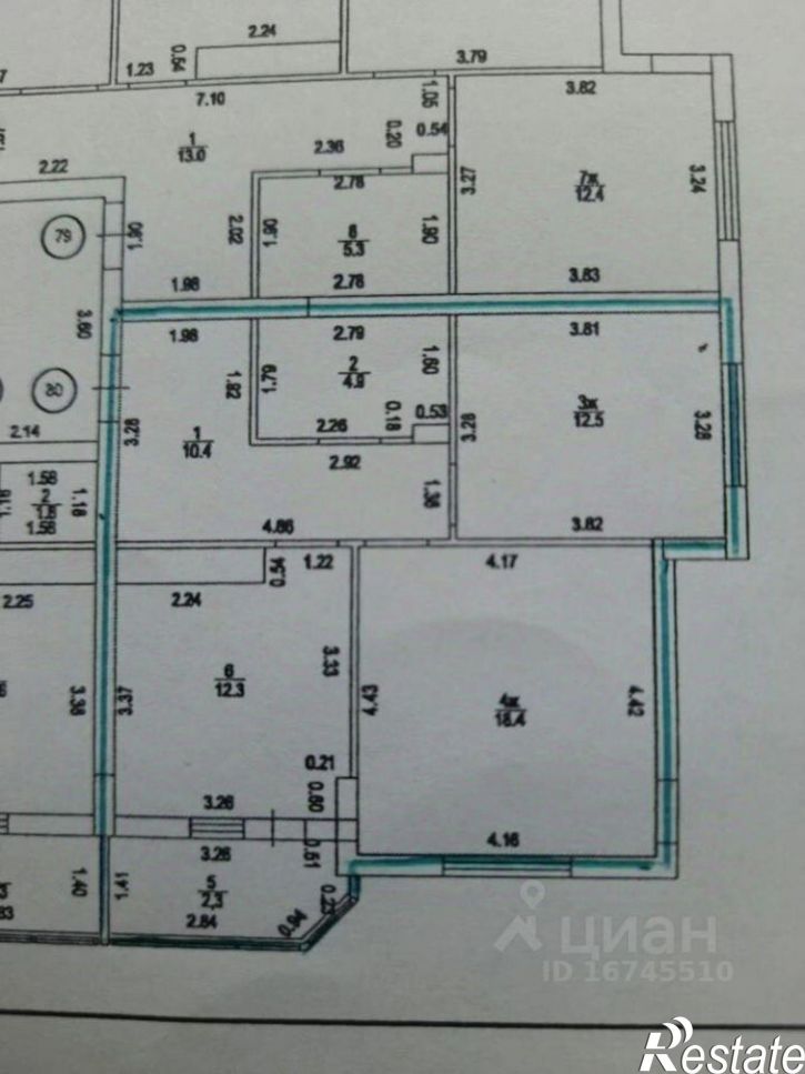 2-комн квартира ул Кипарисовая, 1,  д. 1