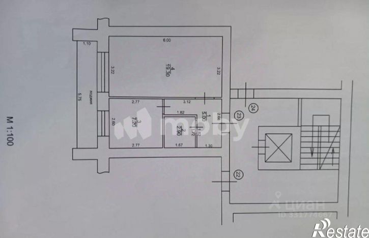 1-комн квартира Московский пр-кт, 3,  д. 3