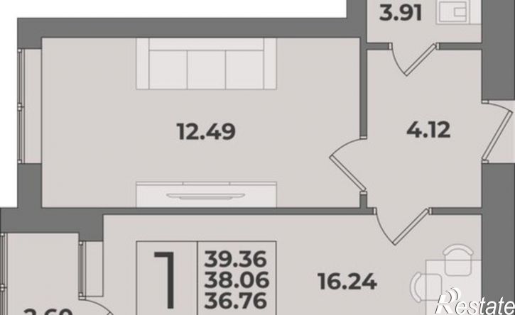 1-комн квартира в новом доме ул Суздальская, 11В,  д. 11В