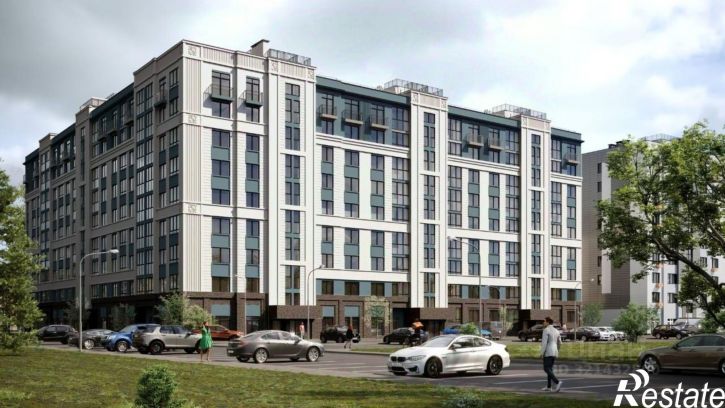 1-комн квартира в новом доме улица Героя России Катериничева, 7