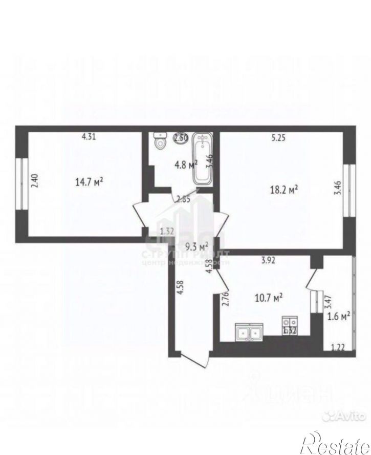 2-комн квартира ул Суздальская, 11Б,  д. 11Б
