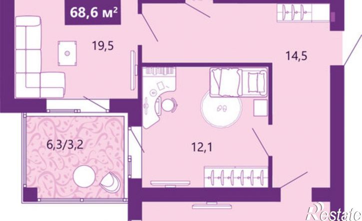 2-комн квартира ул Ключевая, 21А,  д. 21А