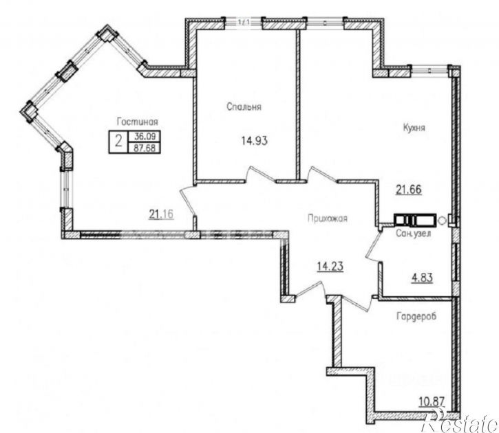 2-комн квартира ул Тенистая аллея, 33,  д. 33